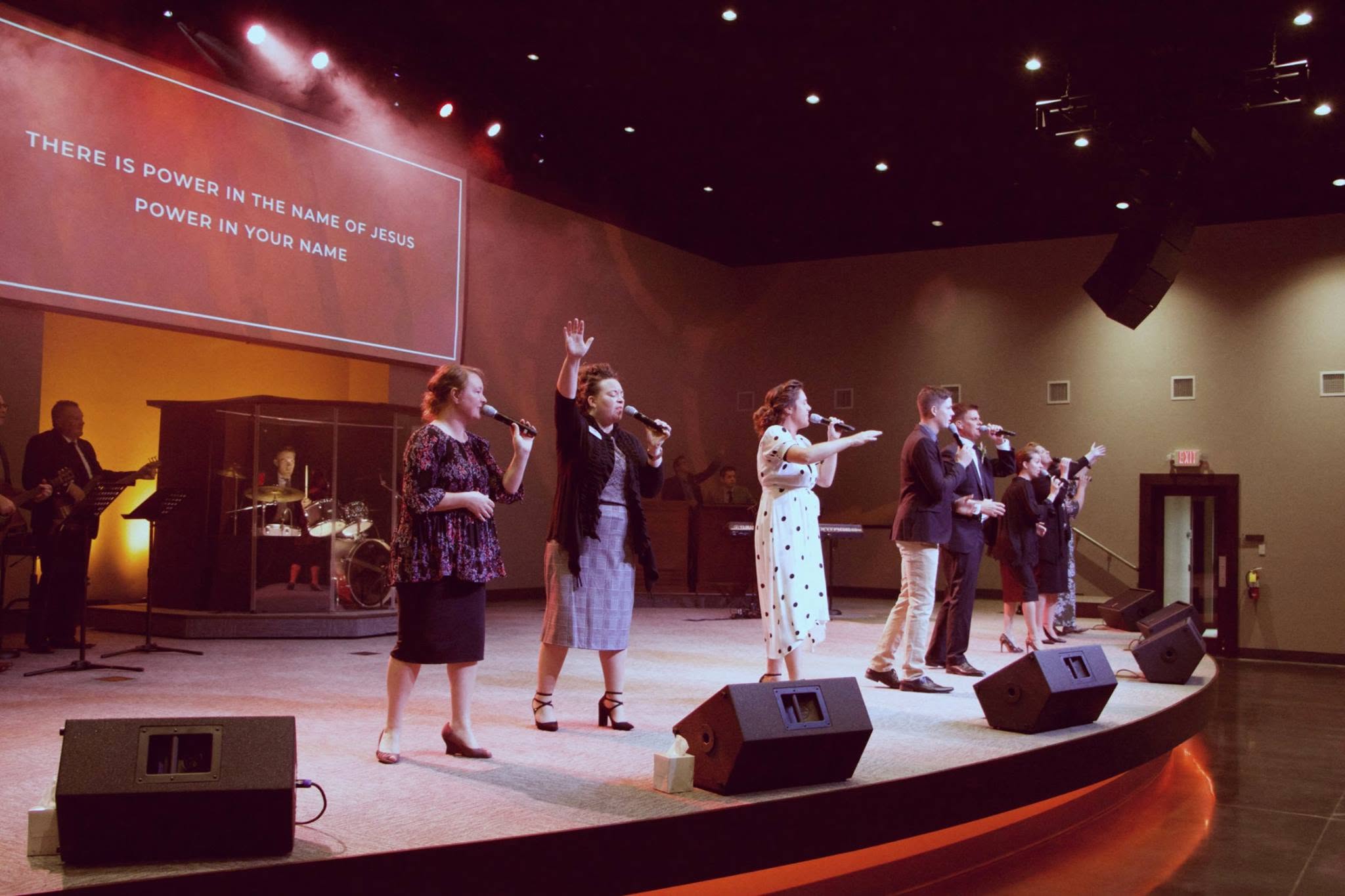 Christian Life Church’s worship team leading a service